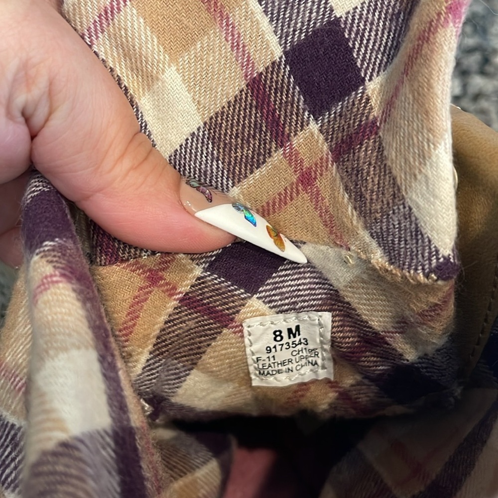 Sperry Women's Tan Plaid Ankle Boots - Picture 7 of 8